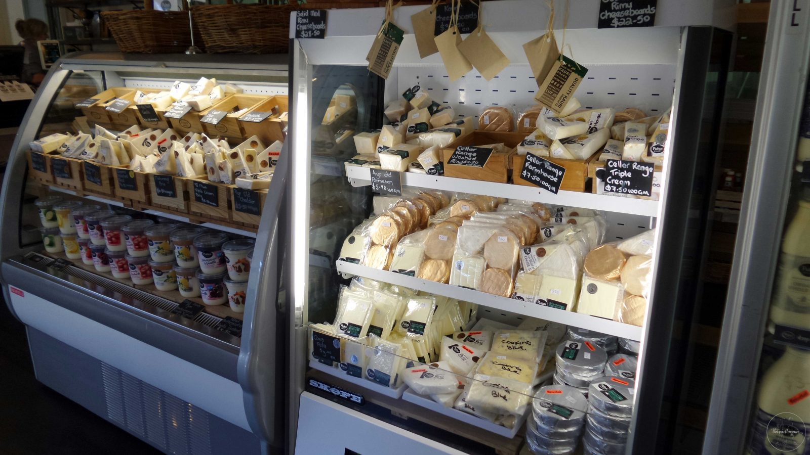 Puhoi Cheese and Milk Display